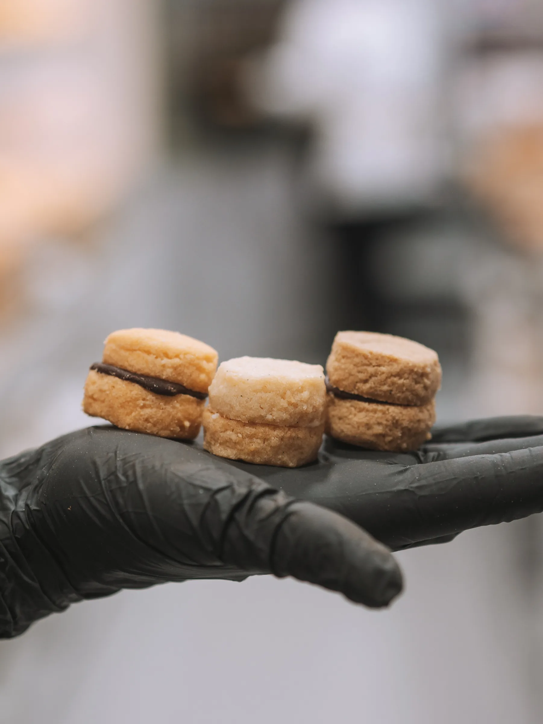 Mignon di frolla farciti, pasticceria da tè